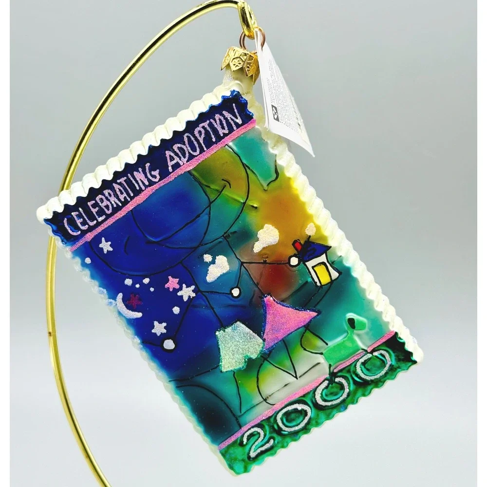 Christopher Radko Ornament Dave Thomas Foundation Celebrate Adoption 2000